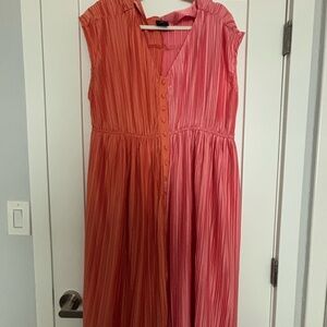 Tamara Malas Penelope Dress - Two-Tone Pink and Orange Dress